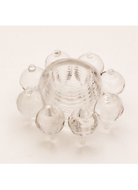 Прозрачное гелевое эрекционное кольцо-цветок - Toyfa Basic - в Вологде купить с доставкой