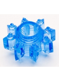 Голубая гелевая насадка-звезда - Toyfa Basic - в Вологде купить с доставкой