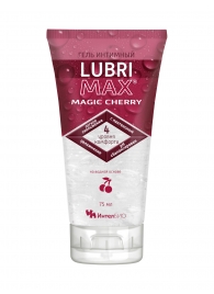 Интимный гель-смазка на водной основе Lubrimax Magic Cherry - 75 мл. - ИнтелБИО - купить с доставкой в Вологде
