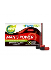 Возбуждающее средство Man’s power - 10 капсул (+1 в подарок) - SuperCaps - купить с доставкой в Вологде
