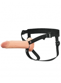 Полый страпон на ремнях 8’’ Hollow Silicone Strap-on - Pipedream - купить с доставкой в Вологде