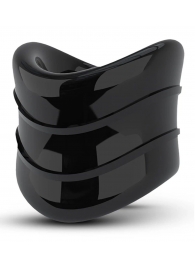 Черное эрекционное кольцо на мошонку Beef Ball Stretcher Snug X Long - Blush Novelties - в Вологде купить с доставкой