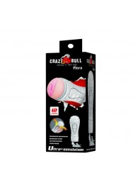 Мастурбатор-вагина Flora White с присоской и 12 режимами вибрации - Baile - в Вологде купить с доставкой