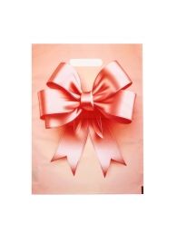 Пакет с принтом в виде банта с вырубной ручкой (30х40 см) - Сима-Ленд - купить с доставкой в Вологде