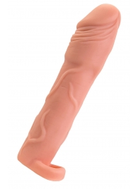 Телесная удлиняющая насадка с подхватом - 19 см. - ToyFa - в Вологде купить с доставкой