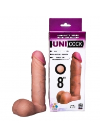 Фаллическая насадка для страпона UNICOCK 8  - 20 см. - LOVETOY (А-Полимер) - купить с доставкой в Вологде