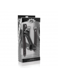 Черный кляп в форме косточки Hound Adjustable Dog Bone Gag - XR Brands - купить с доставкой в Вологде