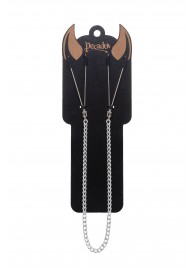 Зажимы на соски «Вилки» на цепочке - Pecado - купить с доставкой в Вологде