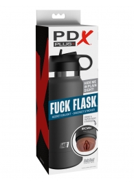 Смуглый мастурбатор-вагина в корпусе-бутылке F*ck Flask - Pipedream - в Вологде купить с доставкой