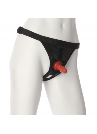 Трусики со штырьком для фиксации насадок Ultra Harness with Plug - Doc Johnson - купить с доставкой в Вологде