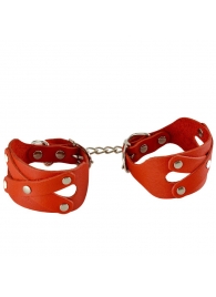 Красные наручники «Цезарь» - Sitabella - купить с доставкой в Вологде