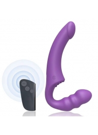 Фиолетовый безремневой страпон Straples Strap-On Dildo - Erokay - купить с доставкой в Вологде