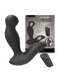 Черный вибромассажер простаты 3,5’’ Remote Control P-spot Massager - 12,5 см. - Erokay - в Вологде купить с доставкой