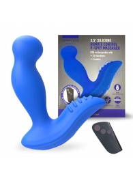 Синий вибромассажер простаты 3,5’’ Remote Control P-spot Massager - 12,5 см. - Erokay - в Вологде купить с доставкой