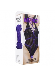 Фиолетовая верёвка для связывания и фиксации Bind Tie - 15,24 м. - Doc Johnson - купить с доставкой в Вологде