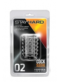 Прозрачная насадка на пенис с шишечками STAY HARD COCK SLEEVE 02 CLEAR - Blush Novelties - в Вологде купить с доставкой