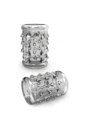 Прозрачная насадка с капельками STAY HARD COCK SLEEVE 05 CLEAR - Blush Novelties - в Вологде купить с доставкой