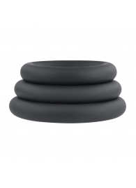 Набор из 3 черных эрекционных колец 3 Ring Circus - Selopa - в Вологде купить с доставкой