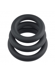Набор из 3 черных эрекционных колец 3 Ring Circus - Selopa - в Вологде купить с доставкой