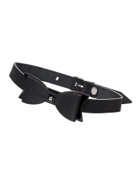 Черный кожаный чокер с бабочкой - Pecado - купить с доставкой в Вологде