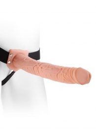 Фаллопротез телесного цвета Hollow Strap-On - 29 см. - Pipedream - купить с доставкой в Вологде