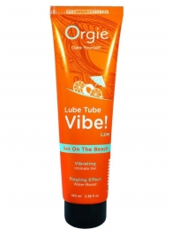 Гель с эффектом вибрации Lube Tube Vibe Low Sex On The Beach - 100 мл. - ORGIE - купить с доставкой в Вологде