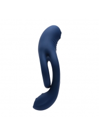 Синее эрекционное виброкольцо с двойным подхватом мошонки Ring Around The Rosy - Zero Tolerance - в Вологде купить с доставкой