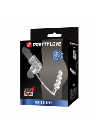 Прозрачная насадка на пенис и мошонку с анальным стимулятором Rilley - Baile - в Вологде купить с доставкой