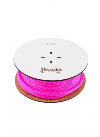 Розовая веревка для шибари на катушке - 10 м. - Pecado - купить с доставкой в Вологде