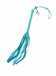 Голубая кожаная плеть - 50 см. - Pecado - купить с доставкой в Вологде