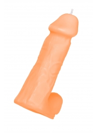 Оранжевая сувенирная свеча «Пенис» - Pecado - купить с доставкой в Вологде