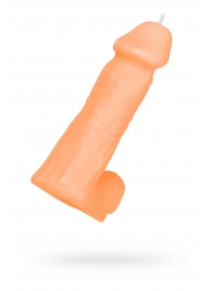 Оранжевая сувенирная свеча «Пенис» - Pecado - купить с доставкой в Вологде