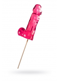 Розовый леденец в форме члена со вкусом айриш крим - 173 гр. - Sosuчki - купить с доставкой в Вологде