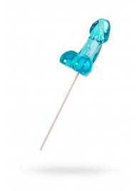 Голубой леденец в форме члена со вкусом блю кюрасао - 80 гр. - Sosuчki - купить с доставкой в Вологде