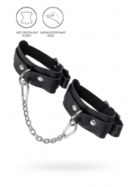 Черные мини-оковы со скруглёнными углами - Pecado - купить с доставкой в Вологде