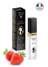 Стимулирующий блеск для губ со вкусом клубники - 7 мл. - Plaisir Secret - купить с доставкой в Вологде