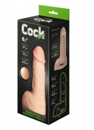 Телесный фаллоудлинитель с мошонкой Cock Next - 17 см. - LOVETOY (А-Полимер) - в Вологде купить с доставкой