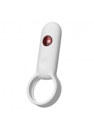 Белое эрекционное виброкольцо с пультом ДУ - Youvic - в Вологде купить с доставкой