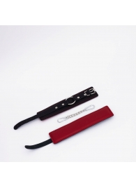 Черно-красные кожаные оковы - Crazy Handmade - купить с доставкой в Вологде