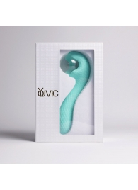 Бирюзовый вибромассажёр с деликатными токами - Youvic - купить с доставкой в Вологде