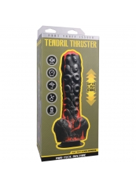 Черно-красная мини-машина на присоске Tendril Thruster - 21,6 см. - Doc Johnson - купить с доставкой в Вологде