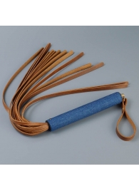 Плеть с джинсовой ручкой «Дикий Запад» - 60 см. - Sitabella - купить с доставкой в Вологде