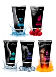 Набор из 5 лубрикантов JUJU (увлажняющий, Hot+, Long, Anal, малина) - JuJu - купить с доставкой в Вологде