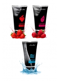 Набор из 3 лубрикантов JUJU (увлажняющий, клубника, малина) - JuJu - купить с доставкой в Вологде