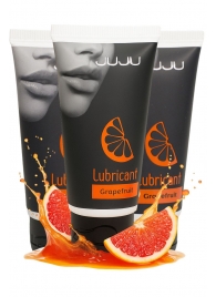 Набор из 3 съедобных лубрикантов JUJU со вкусом грейпфрута - JuJu - купить с доставкой в Вологде