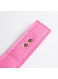 Черно-розовый ошейник с золотистой фурнитурой - Crazy Handmade - купить с доставкой в Вологде