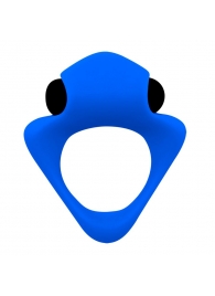 Синее эрекционное кольцо Wooomy Tribeс с вибрацией - Adrien Lastic - в Вологде купить с доставкой