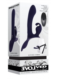 Женский страпон с вибрацией Giving Vibes - Evolved - купить с доставкой в Вологде