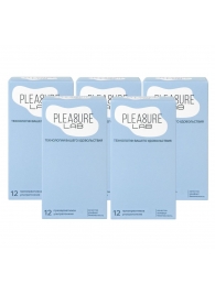 Набор из 5 упаковок ультратонких презервативов Pleasure Lab (по 12 шт.) - Pleasure Lab - купить с доставкой в Вологде