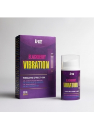 Стимулирующий гель с эффектом вибрации Blackberry Vibration - 15 мл. - INTT - купить с доставкой в Вологде